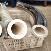 鏡面不銹鋼管道內(nèi)襯氧化鋁陶瓷環(huán) 不銹鋼管道內(nèi)襯氧化鋁 管道內(nèi)襯耐磨陶瓷環(huán) 耐磨陶瓷管道 山東陶瓷復(fù)合管道 耐磨陶瓷管道 食品管道防磨內(nèi)襯管道 陶瓷襯里防磨防腐管道 淄博贏馳陶瓷