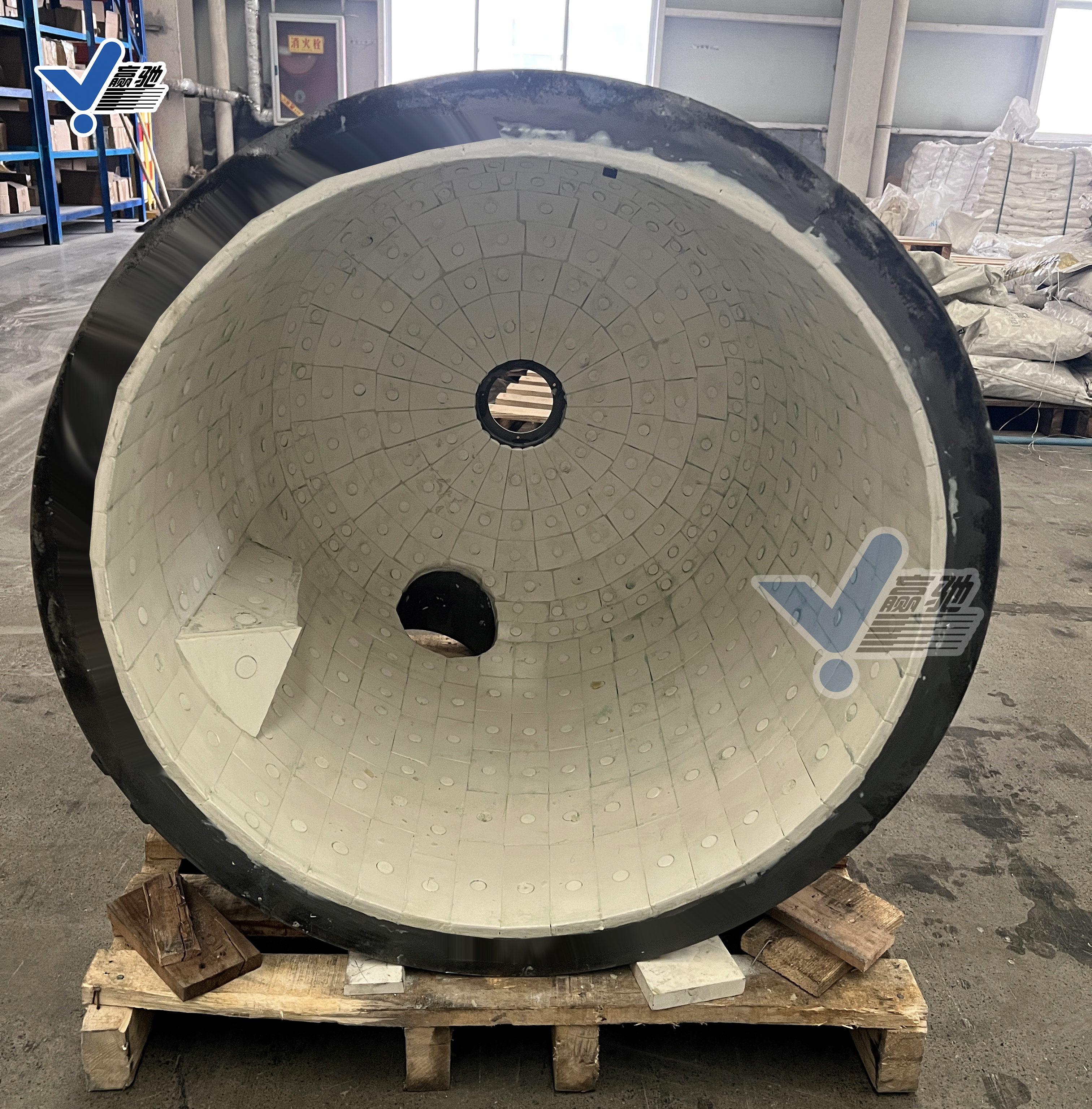 混料筒內(nèi)焊接耐磨陶瓷 混料筒內(nèi)襯氧化鋁耐磨陶瓷板 耐磨陶瓷混料筒 耐磨陶瓷板混料筒 混料筒氧化鋁板 氧化鋁耐磨陶瓷混料筒 混料筒防磨層 混料筒耐磨內(nèi)襯-淄博贏馳陶瓷新材料有限公司