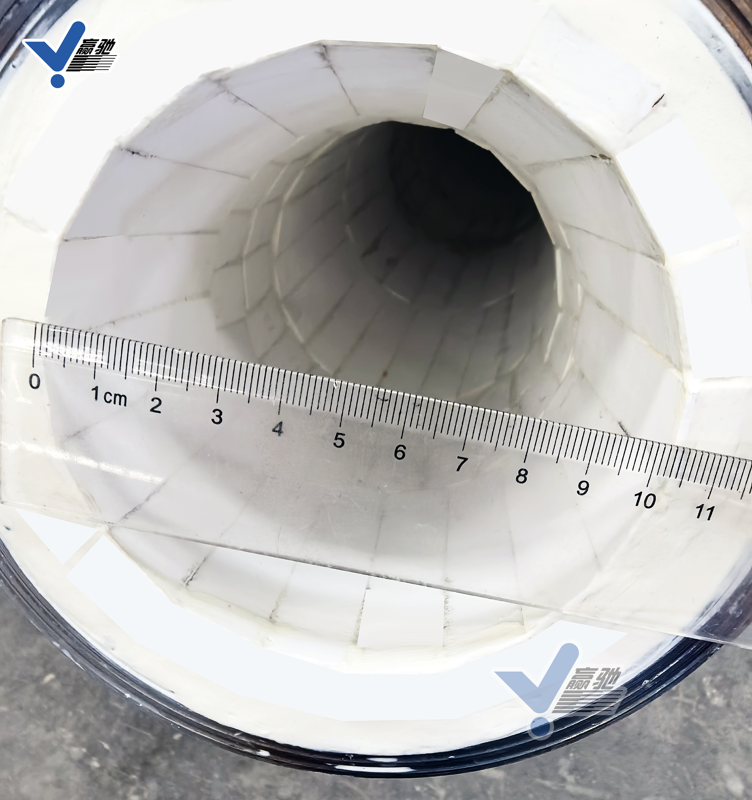 厚衬板耐磨陶瓷管道 10mm厚氧化铝防磨内衬 厚氧化铝衬板耐磨陶瓷管道 耐磨陶瓷10mm氧化铝内衬 定制厚内衬陶瓷复合管 100mm梯形陶瓷内衬复合钢管 特厚耐磨防腐陶瓷管道制作 耐磨陶瓷复合管道 淄博赢驰陶瓷新材料有限公司