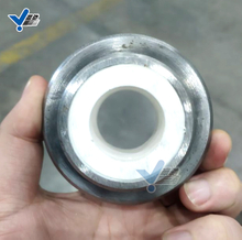 陶瓷环复合衬套一体弯管 小口径铸钢氧化铝陶瓷环复合衬套一体弯管 耐磨陶瓷环铸钢管 耐磨陶瓷环管道定制 陶瓷复合弯管 耐磨陶瓷环定制管道 铸钢管道内衬陶瓷环 淄博赢驰陶瓷新材料有限公司